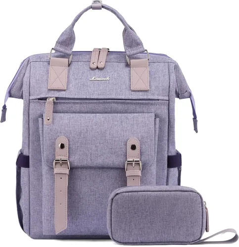 Miniatura 12 de LOVEVOOK - Mochila para laptop, para viaje de trabajo, bolso de enfermera, profesor, médico, viajero, para computadora de negocios, mochila