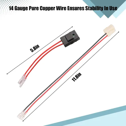 Miniatura 4 de Enchufe de arnés de cable de batería de 4 agujeros para Razor PR200 MX350 MX400 Razor Ground Force y Dirt Quad Dune Buggy reemplazo del arnés