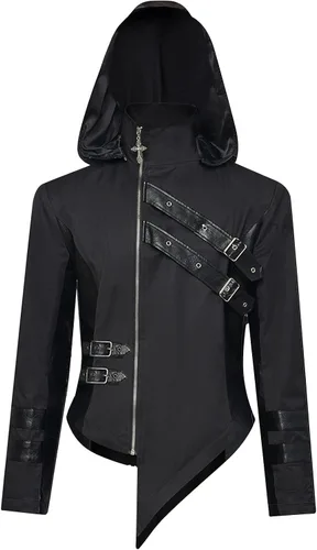 Miniatura 2 de Abrigo steampunk para hombre, chaqueta gótica, abrigo de cuero, disfraz medieval