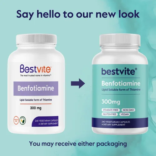Miniatura 4 de BESTVITE Benfotiamina 300 mg (240 cápsulas vegetarianas) sin estearatos - sin dióxido de silicio - vegano - sin OMG - Sin gluten