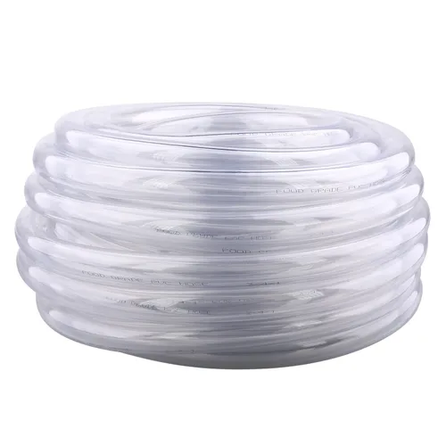 Miniatura 42 de DERNORD Manguera de vinilo flexible transparente de PVC, 1/4" DI X 3/8" DE, 100 pies de largo, para uso alimentario