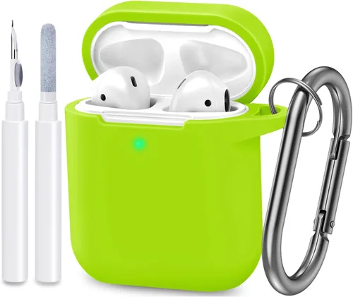Miniatura 34 de Funda compatible con AirPods, cubierta protectora de silicona completa a prueba de polvo diseñada para Apple AirPods de 1.ª y 2.ª