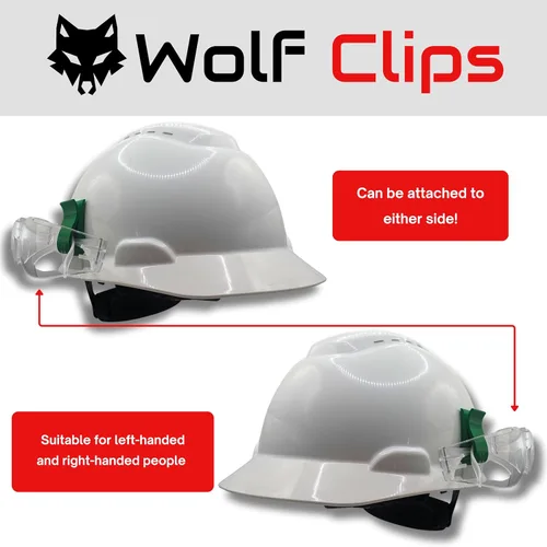 Miniatura 4 de Diligence, clips de lobo, accesorio para casco duro, soporte para gafas de sol o gafas de sol, color verde