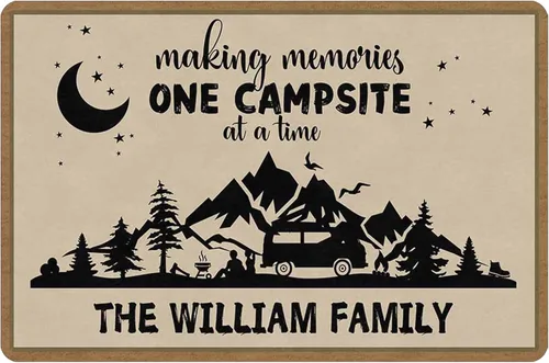 Miniatura 8 de Magimagine Alfombra personalizada para puerta de cámper, alfombra de puerta de RV de camping personalizada con texto, alfombra de cámper