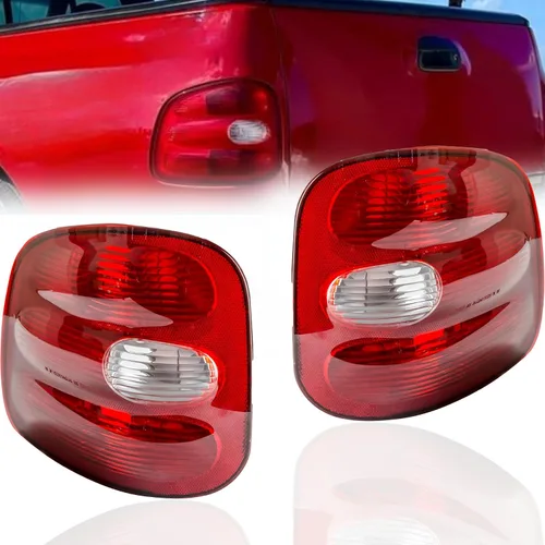 Miniatura 9 de Repuesto para Ford F-150 1997-2000 Stepside, Lightning, Lariat, Base, XL, cumple con XLT DOT/SAE, montaje de luz trasera halógena, lado