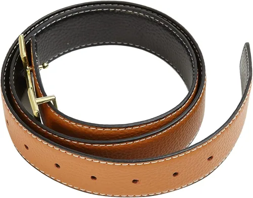 Miniatura 3 de ALHML Cinturones de cuero de moda para mujereshombres1.1 (1.1 in) de ancho cinturón de cuero reversible para jeans pantalones vestido para regalos