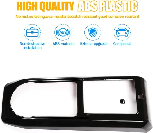 Miniatura 4 de Cubierta de marco de panel de engranajes de consola central compatible con Toyota Tacoma 2016-2023, panel de cambio de marchas de automóvil