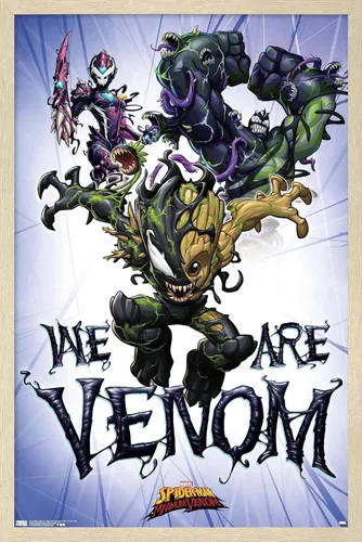 Miniatura 7 de Trends International Marvel Comics TV - Póster de pared de Spider- Man: Maximum Venom - We Are Venom, 22.375 x 34 pulgadas, versión enmarcada