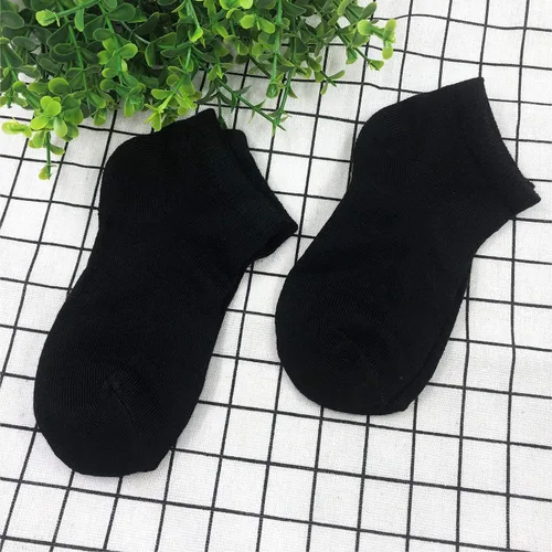 Miniatura 6 de Janegio - 18 pares de calcetines deportivos de corte bajo y medio acolchonados hasta el tobillo para niños y niñas