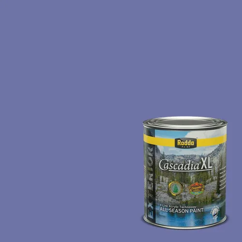 Miniatura 104 de Rodda Paint CASCADIA XL Pintura e imprimación satinada exterior en uno, cuarto de galón, Aquafir