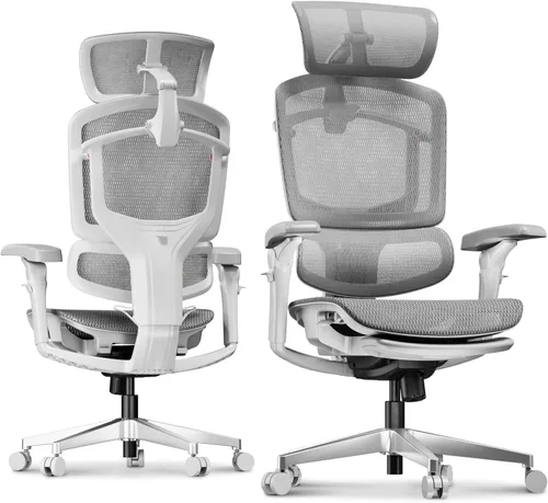 Miniatura 18 de FLEXISPOT ErgoX Premium - Silla de Oficina Ergonómica Premium con Reposapiés - Reposabrazos 3D Ajustables, Soporte Lumbar Dinámico, Función de Crema