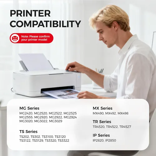 Miniatura 2 de 245XL PG-245XL - Tinta negra para Canon 245XL PG245XL 245 compatible con Canon PIXMA MX490 TS202 TR4520 MG2525 TS3322 TS3320 TS3522 TS302 TR4720