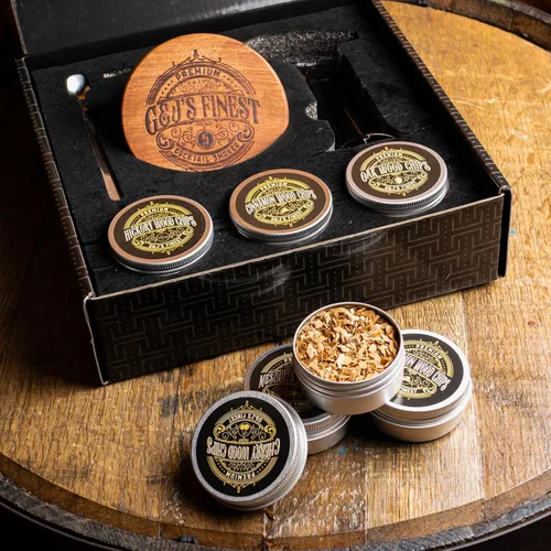 Miniatura 9 de Kit ahumador para whisky Kit ahumador para cócteles Kit ahumador para bourbon Kit ahumador para cócteles a la antigua con antorcha de 3 Negro