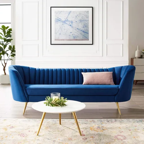 Miniatura 12 de Modway EEI-3874-PNK Opportunity Channel - Sillón de terciopelo copetudo en color rosa