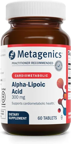 Metagenics Meta Lipoato 300 mg de ácido alfa lipoico para ayudar a apoyar un metabolismo saludable y la salud de los tejidos, ALA - 60 Tabletas