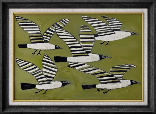 Miniatura 104 de MUDECOR Lienzo enmarcado prémium para pared, pinos nevados en bosque de invierno, ilustraciones modernas, arte contemporáneo, escénico, divertido