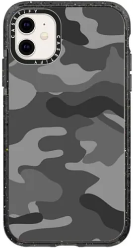 Miniatura 134 de CASETiFY Impact - Funda para iPhone 11 - Flower Power Retro - Negro Transparente