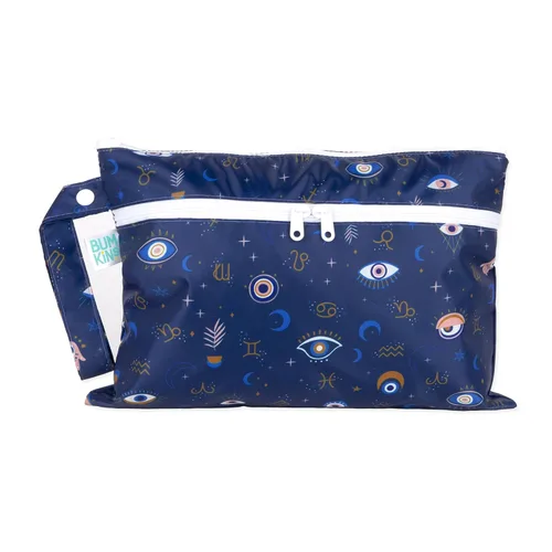 Miniatura 49 de Bumkins Bolsa Húmeda Colgante Impermeable Grande para Bebé, Lavandería, Ropa Sucia, Viajes, Traje de Baño, Pañales de Tela, Piscina, Toallas