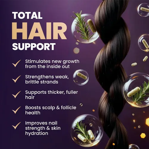 Miniatura 2 de Suplemento avanzado para el crecimiento del cabello Bio-Absorb, sistema de nutrientes capilares mejorado con la "tripulación de entrega