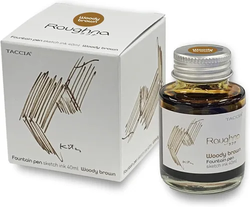 Nakabayashi TFPI-WD43-1 TACCIA - Tinta para pluma estilográfica (tinte a base de agua) Toshiyuki Kita/Rafuna Ink, 1.4 fl oz (1.4 fl oz), marrón