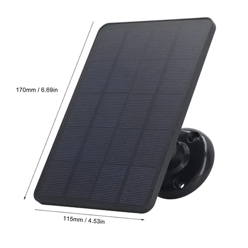 Miniatura 7 de Kit de panel solar de 10 W con cargador micro USB cargador solar portátil de alta eficiencia para acampar al aire libre RV energía de emergencia