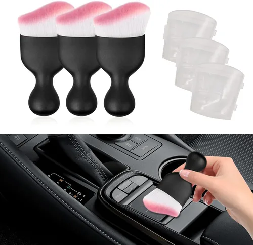 Miniatura 12 de HAOBO 2 cepillos de coche, cepillo de polvo para el interior del automóvil, cepillo de polvo para el interior del automóvil, accesorios