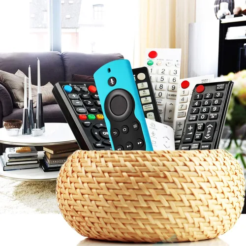 Miniatura 5 de Firestick - Funda para mando a distancia, Firestickremote Funda para control remoto, funda para cubierta con patio de tierra que brilla en azul Azul