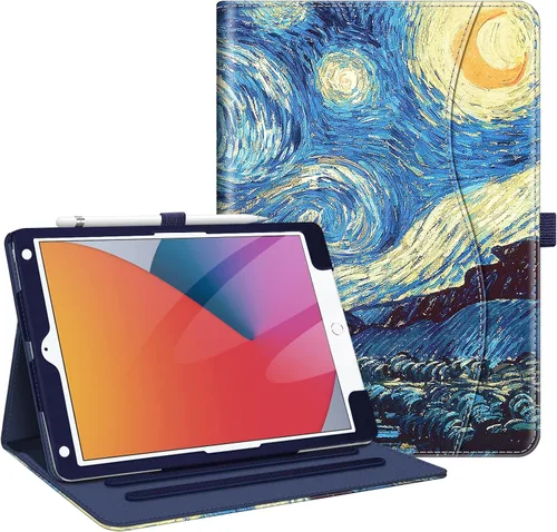 Miniatura 30 de Fintie - Funda para iPad de 9ª / 8ª / 7ª generación (2021/2020/2019) de 10.2 pulgadas - [Protección de esquinas] Funda con soporte de visualización
