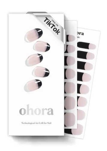 Miniatura 24 de ohora Tiras de uñas de gel semicuradas (N Snatched), azul, estampadas, funcionan con cualquier lámpara UV/LED, calidad de salón, larga duración, N