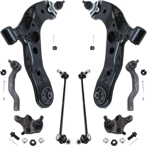 Miniatura 227 de Detroit Axle - Kit de brazos de control de extremo delantero de 8 piezas para Dodge Dakota 00-04, Durango 00-03, 4 brazos de control superior e