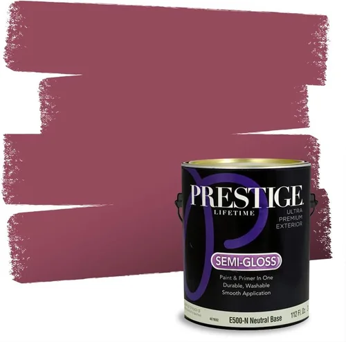 Miniatura 41 de Prestige Paints - Pintura exterior e imprimación en uno, 1 galón, plano, E500-P-A011GP