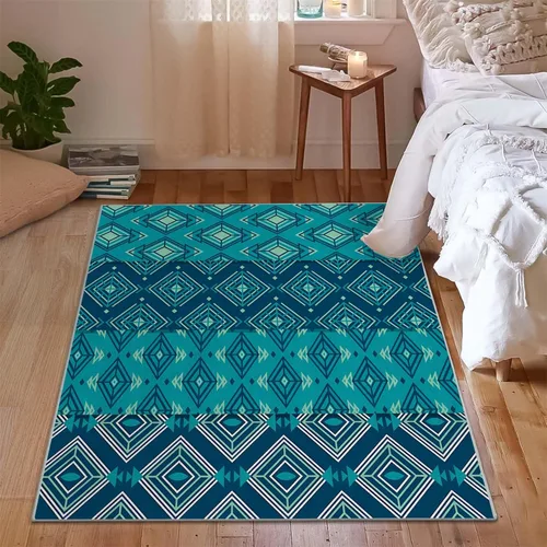 Miniatura 4 de Aztec 2x3 Area Rugs for Living Room Washable Non Slip - Rustic Carpet Low Pile Soft - Abstract Rug for Bedroom Dining Room Kitchen Entryway Indoor