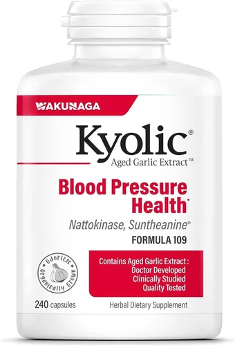 Miniatura 6 de Fórmula 109 de Kyolic, extracto de ajo envejecido capsulas para la salud y la presión arterial, 109-41, 1, 1