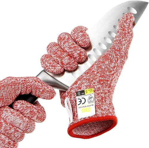 Miniatura 23 de Glove Station Guantes de corte ultra duraderos de la serie resistentes a los cortes, guantes de corte para chefs, barbacoa y cocina, protección