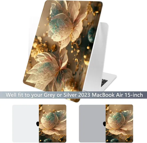 Miniatura 3 de Batianda Estuche Premium para Nuevo MacBook Air de 15 Pulgadas 2025 M4 2024 2023 con Chip M3 M2 Modelo A3114 A2941, Estuche Protector de Plástico