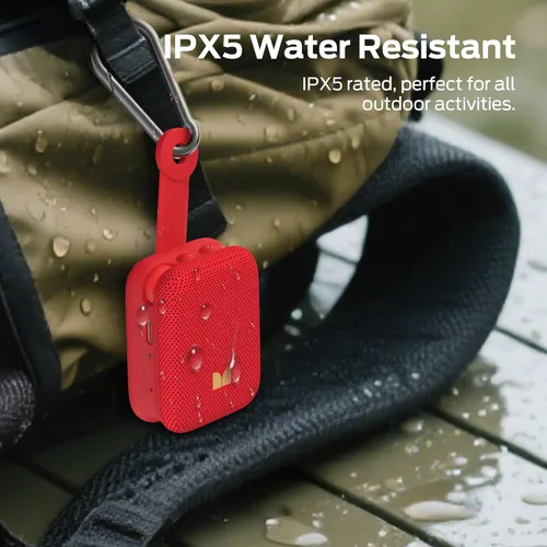 Miniatura 6 de Monster Atomic Atom Altavoz Bluetooth Portátil con Micrófonos para Llamadas Manos Libres, IPX5 Impermeable, Altavoz Compacto y Portátil