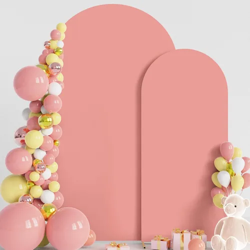 Miniatura 17 de Wokceer Cubierta de Fondo para Arco de Boda 7.2 Pies, Cubiertas Ajustadas de Spandex para Soporte de Arco de Boda de 6 Pies, Juego de 2 Cubiertas