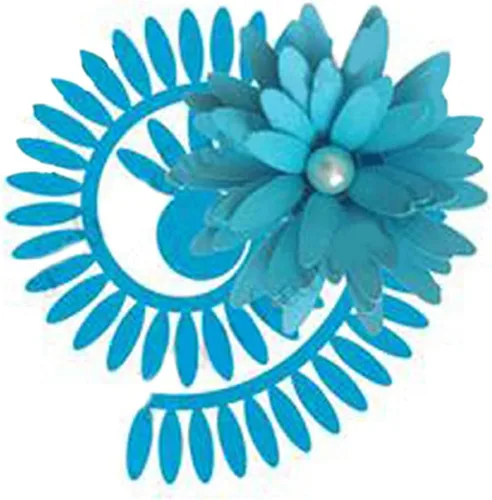 Miniatura 4 de Troqueles de metal de flores en espiral 3D, guirnalda de flores de margarita, plantillas cortadas para manualidades, álbumes de recortes, fotos