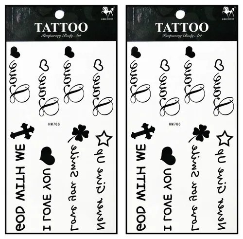 Miniatura 22 de Tatuajes 2 hojas de tatuaje temporal 3D paraguas de sol nubes de lluvia para mujeres hombres espalda baja hombro cuello brazo tatuaje etiqueta