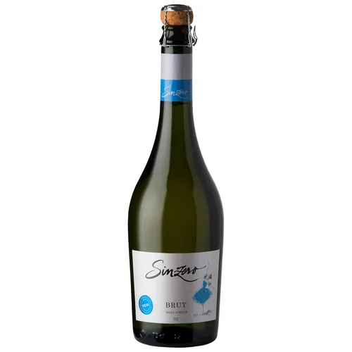 SINZERO Sparkling Brut - Alternativa al champán seco sin alcohol, baja en calorías, acidez equilibrada, 25.4 onzas líquidas