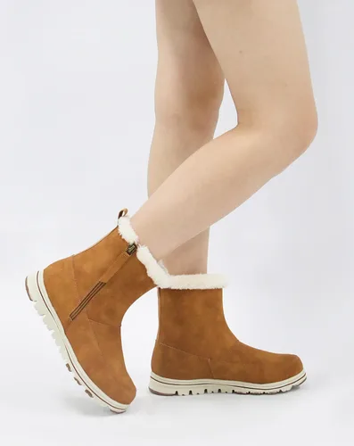 Miniatura 6 de Vepose Botines de nieve para mujer, impermeables, cortavientos, cálidos, para invierno