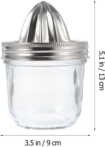 Miniatura 2 de Exprimidor manual de cítricos de acero inoxidable exprimidor de limón compacto prensa de frutas para cocina casera 3.54 pulgadas fácil de limpiar