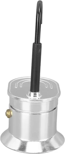 Miniatura 6 de ZJchao Olla de café expreso de una sola boquilla, 1 taza 50ML aleación de aluminio cafetera italiana para uso al aire libre