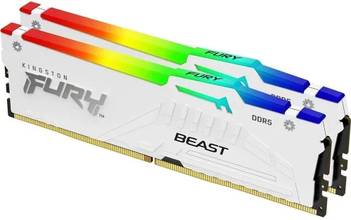 Miniatura 10 de Kingston FURY Beast White RGB 32GB (2x16GB) 5600MT/s CL36 DDR5 EXPO DIMM Sincronización infrarroja Software FURY CTRL Overclocking AMD EXPO