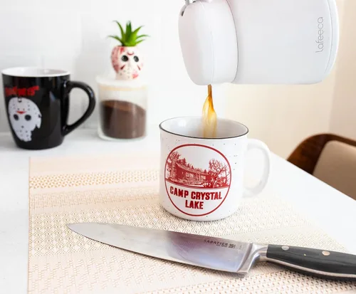 Miniatura 4 de Friday The 13th Camp Crystal Lake - Taza de cerámica para cámper Tazas grandes sin BPA para bebidas, artículos esenciales para el hogar
