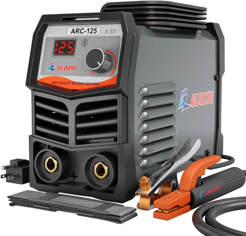 Miniatura 8 de GZ GUOZHI Soldador de Electrodo Pequeño Mini Portátil, Máquina de Soldadura ARC MMA de 110V 130A con Cable Portaelectrodos y Abrazadera de Trabajo