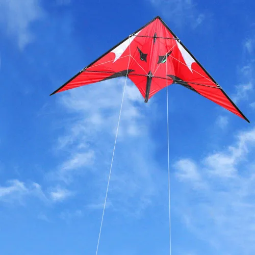 Miniatura 5 de HENGDA KITE - Cometa de rima estelar mejorada de 48 pulgadas, cometa de acrobacias de doble línea para niños y adultos, deportes al aire libre