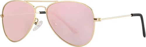 Miniatura 63 de Gleyemor Lentes de sol polarizados estilo aviador para niños y niñas, jóvenes, adolescentes, dos tamaños de 1.969 in y 2.047 in
