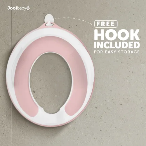 Miniatura 2 de Jool Baby Asiento de entrenamiento para ir al baño para niños y niñas con asas, se adapta a inodoros redondos y ovalados, antideslizante