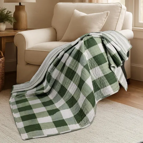 Miniatura 20 de Levtex Home - Juego de edredón Camden tamaño matrimonial (96 x 110 pulgadas) con dos fundas de almohada estándar (26 x 20 pulgadas), patrón a Azul